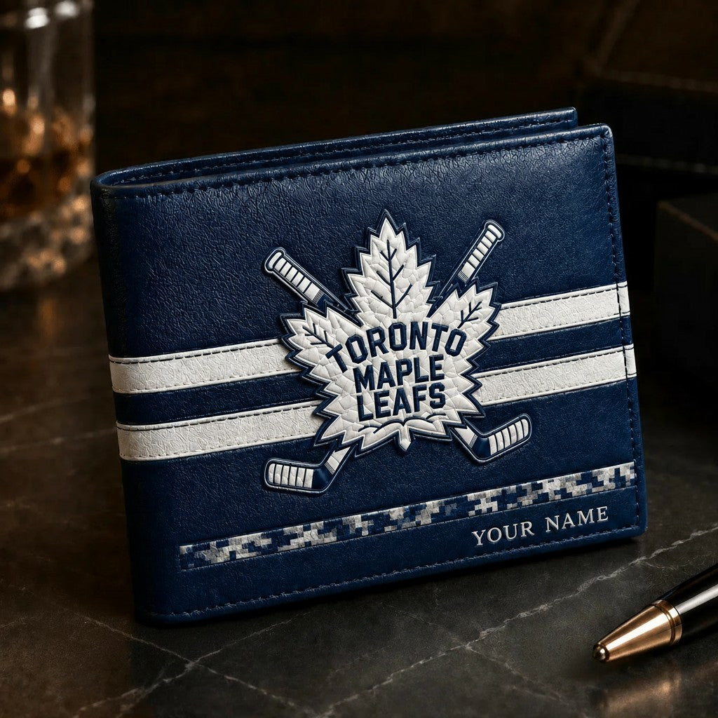 NHL x TOR Special Personalized Name Leather Wallet