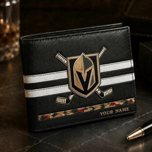 NHL x VEG Special Personalized Name Leather Wallet