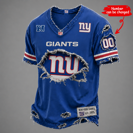 NYG x NFL LUXURY V-Neck T-Shirt V2 1506