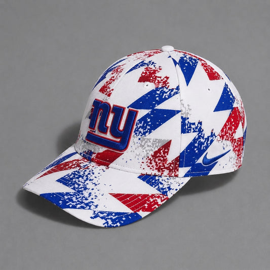 NYG x NFL Premium Sports Fan Geometric Pattern Baseball Cap