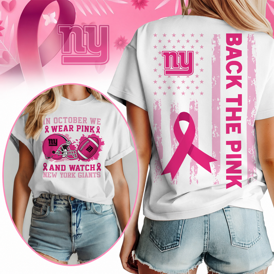 NYG x Pink Out Breast Cancer Shirt