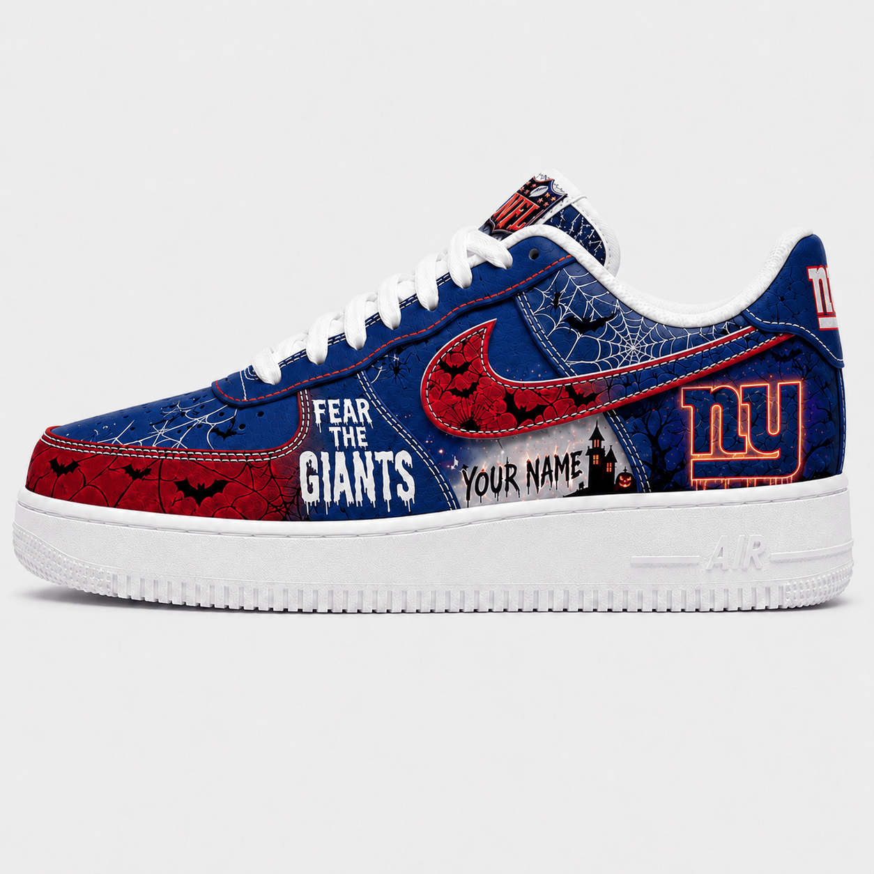 NYG x Premium NFL Fear The Team Halloween AF1 Sneakers