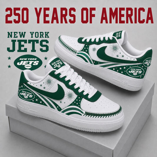 NYJ x NFL Premium AF1 Sneaker Gift For Fan