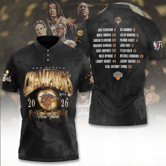NYK x NBA Finals Champions 2026 3D Shirt V1 1506