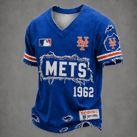 NYM x MLB LUXURY V-Neck T-Shirt 0406 DatND DVT