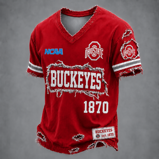 OSU x NCAA LUXURY V-Neck T-Shirt 0506 DatND DVT