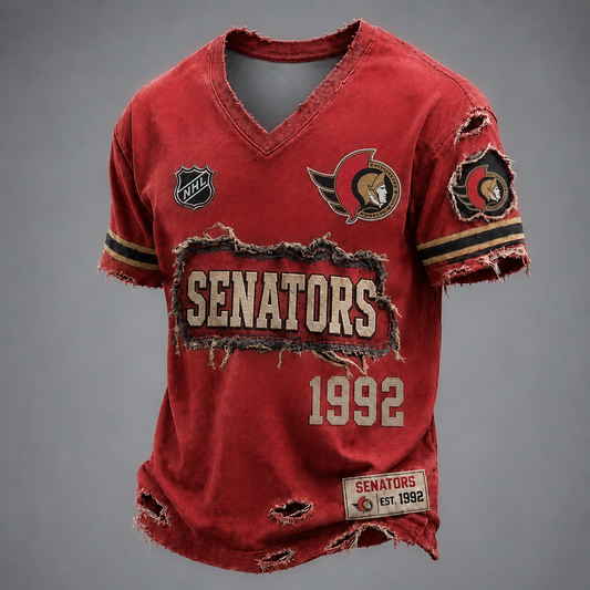 OTT x NHL LUXURY V-Neck T-Shirt 2705 DatND DVT