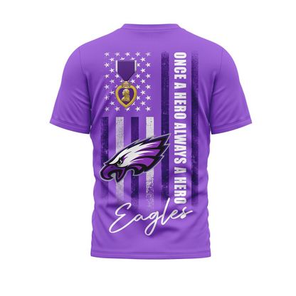 PE Premium National Purple Hear Day 3D Shirt  300626