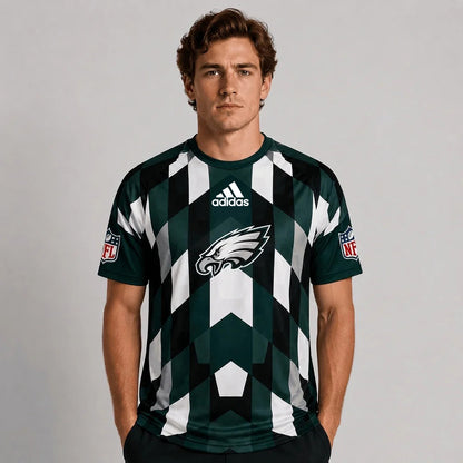 PE x NFL Premium Geometric Fan Performance T-Shirt