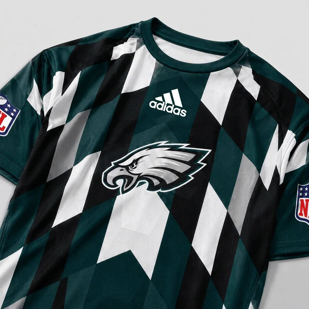 PE x NFL Premium Geometric Fan Performance T-Shirt