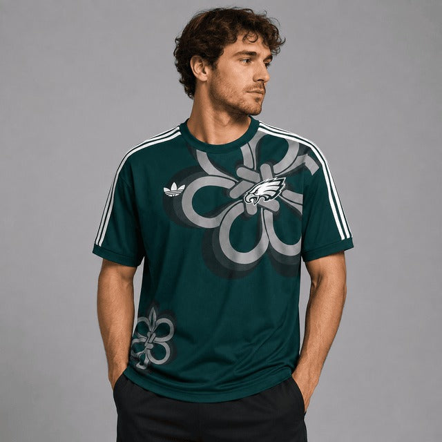PE x NFL Retro Floral Graphic Tee T-Shirt
