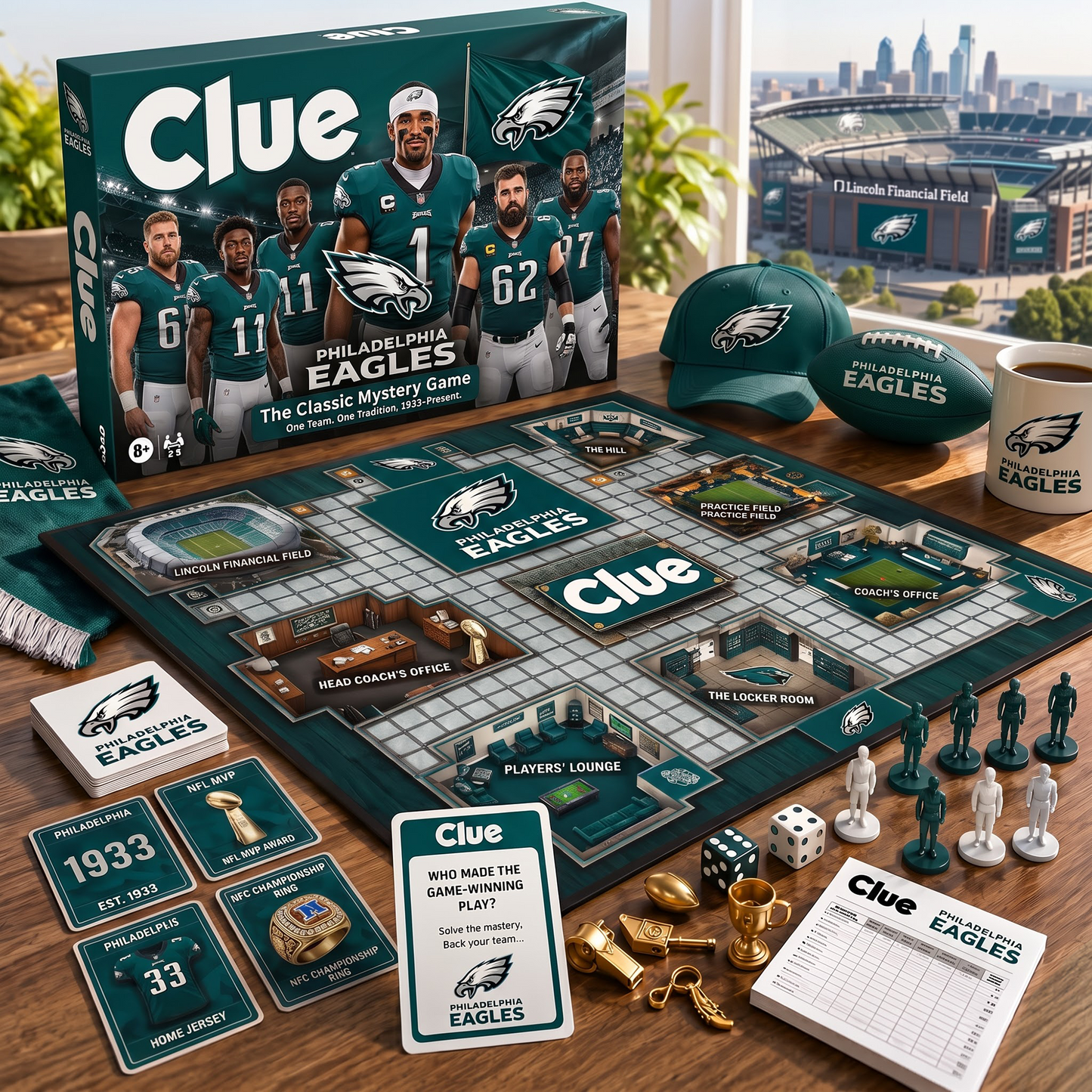 PHI X NFL THE MATCHDAY MYSTERY – PREMIUM COLLECTOR BOARD GAME