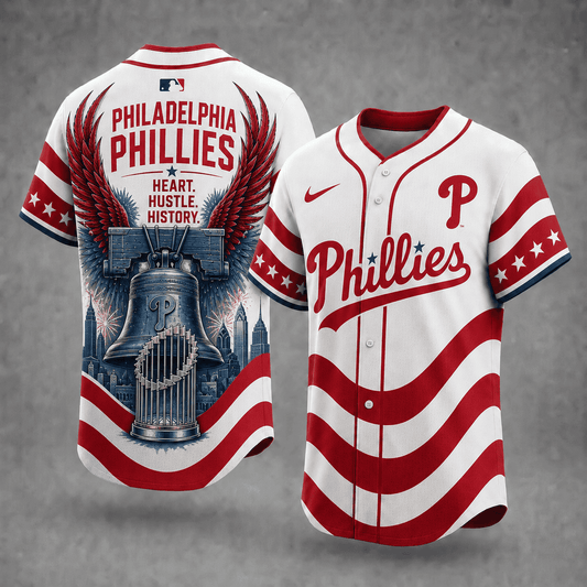 PHI x MLB Premium Baseball Jersey Gift For Fan