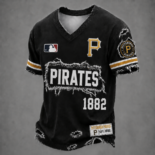 PIT x MLB LUXURY V-Neck T-Shirt 0406 DatND DVT