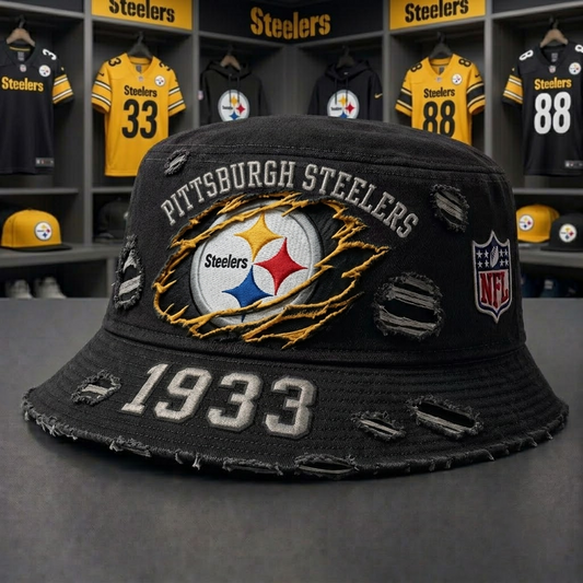 PIT x NFL Premium Buket Hat 2906