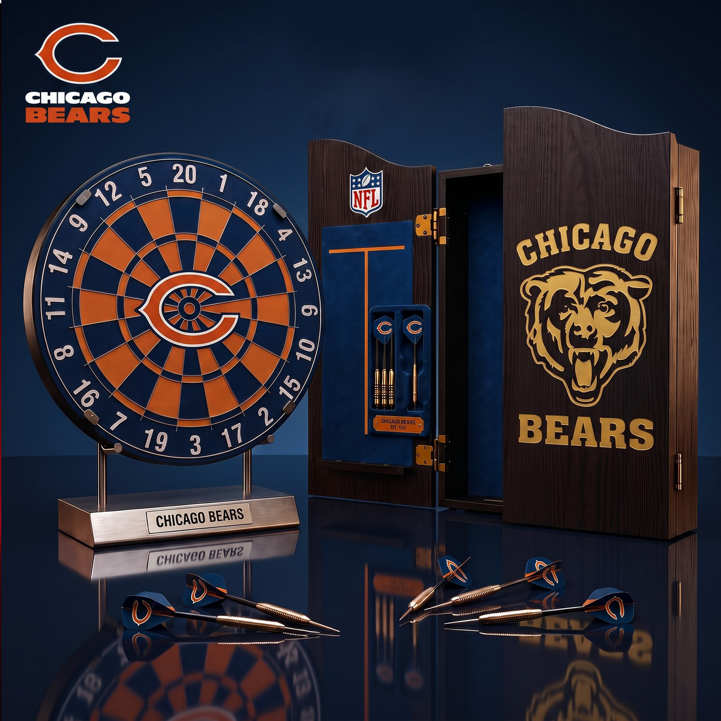 PREMIUM NFL X CB EXCLUSIVE   Dartboard GAME Set LIMITED EDITION