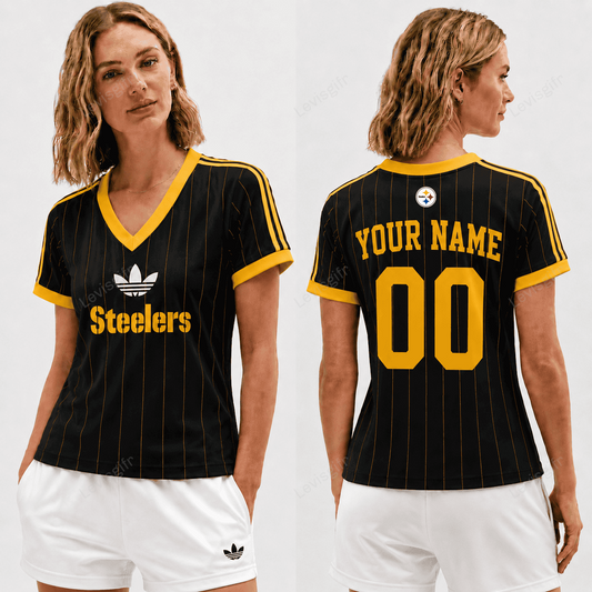 PS x NFL Premium Women V-neck Shirt Personalized Gift For Fan