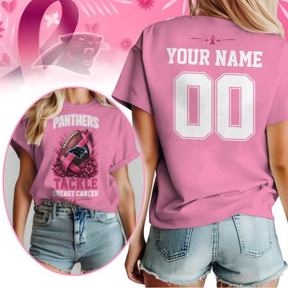 Personalized CP x NFL Premium Tackle Breast Cancer Shirt