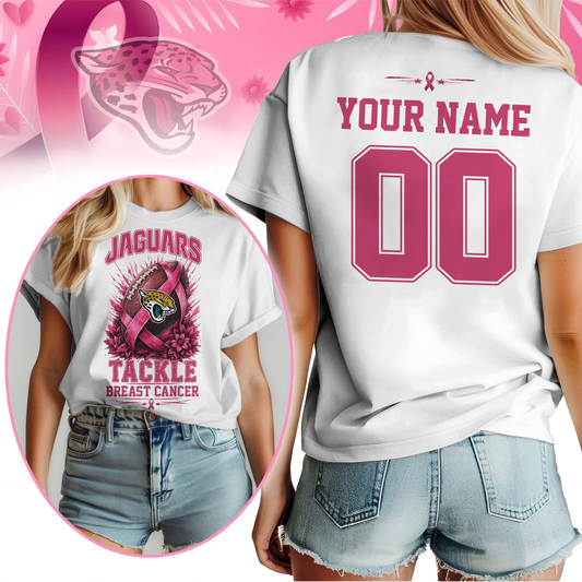 Personalized JJ x NFL Premium Tackle Breast Cancer Shirt