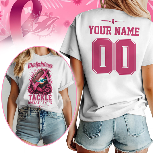 Personalized MD x NFL Premium Tackle Breast Cancer Shirt