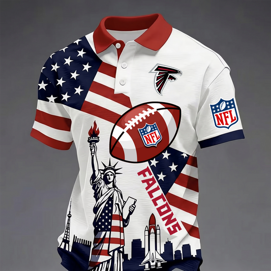 Premium NFL x ATL USA 250 Year Anniversary Polo Shirt 200626