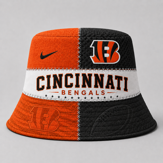 Premium NFL x CIN Team Inspired Bucket Hat DATND TANTD 290626