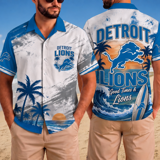Premium NFL x DET Hawaiian Shirt 020726