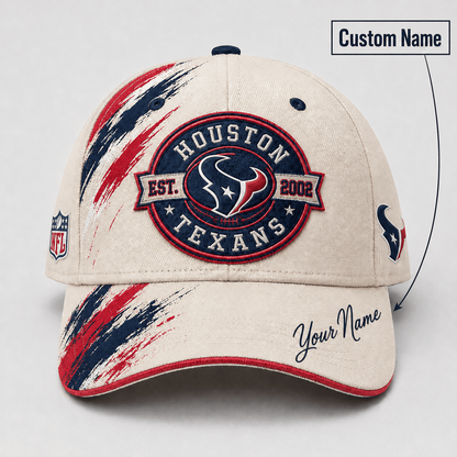 Premium NFL x HOU Custom Name Cap For Football Fans Loving Sporty Style 030726