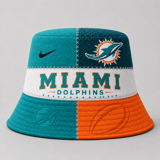 Premium NFL x MIA Team Inspired Bucket Hat DATND TANTD 290626