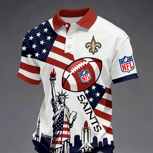 Premium NFL x NO USA 250 Year Anniversary Polo Shirt 200626
