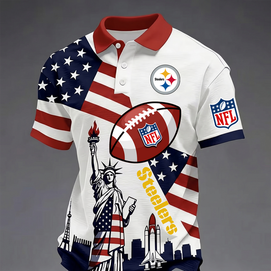 Premium NFL x PIT USA 250 Year Anniversary Polo Shirt 200626