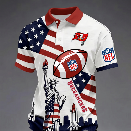 Premium NFL x TB USA 250 Year Anniversary Polo Shirt 200626