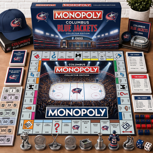Premium NHL CBJ Monopoly Collector Edition Board Game