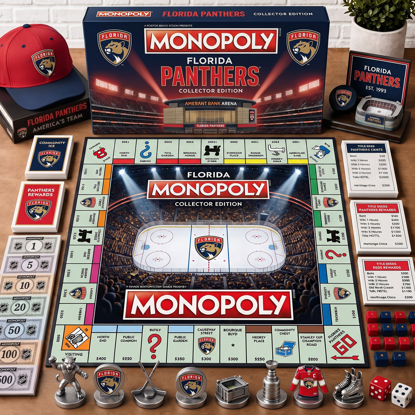 Premium NHL FP Monopoly Collector Edition Board Game