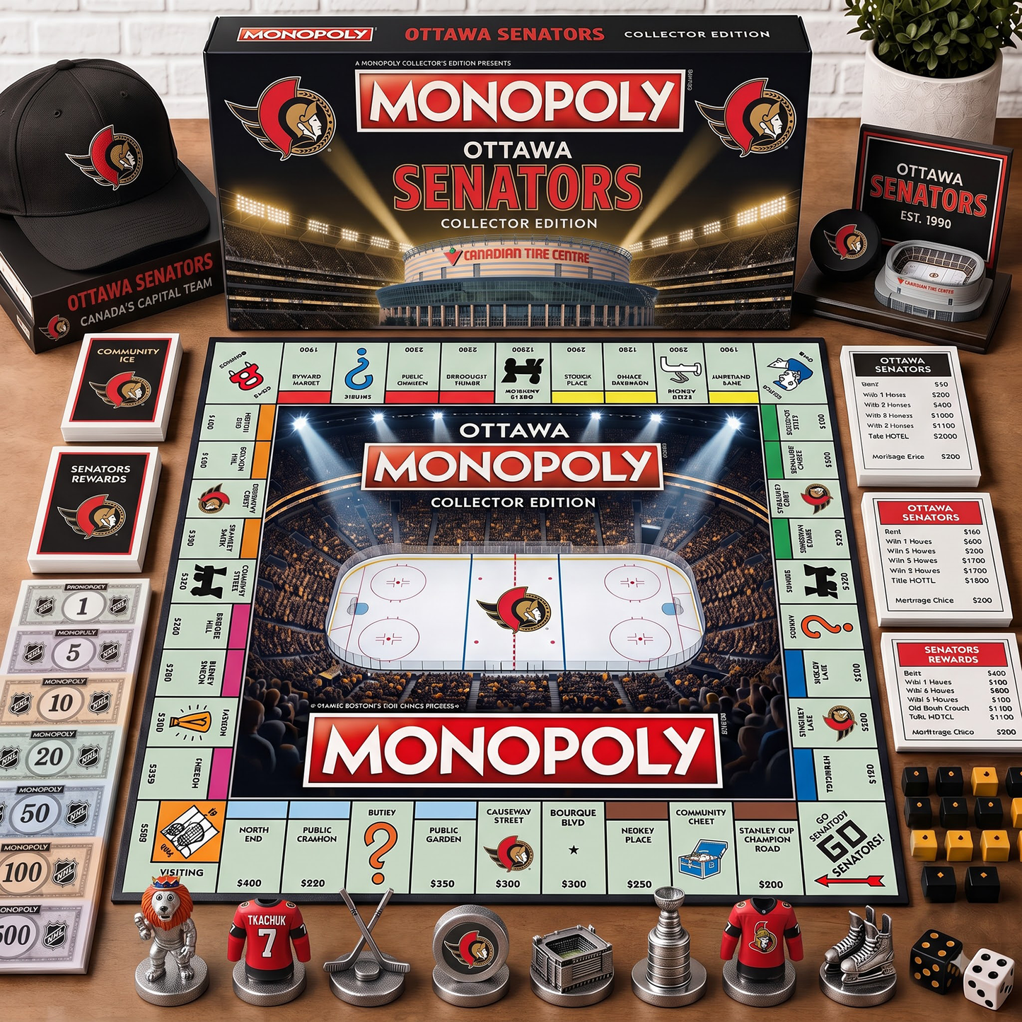 Premium NHL OS Monopoly Collector Edition Board Game