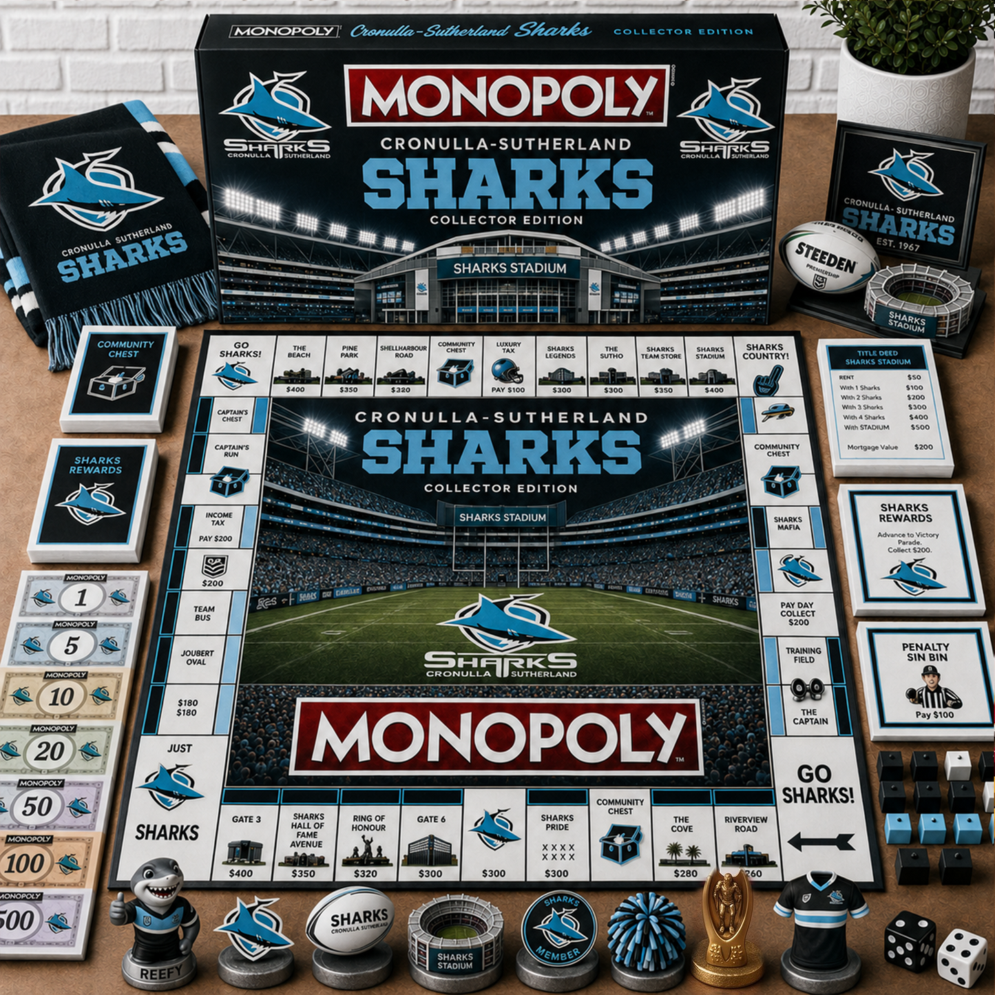 Premium NRL CSS Monopoly Collector’s Edition Board Game
