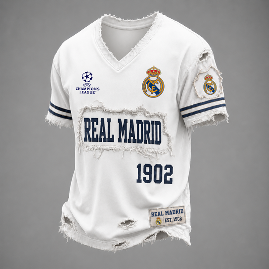 RMA x UEFA LUXURY V-Neck T-Shirt 1806