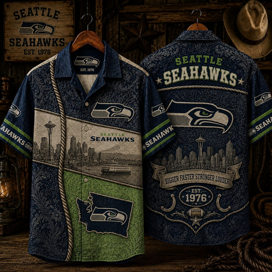 SEA x NFL Hawaiian Shirt 1906