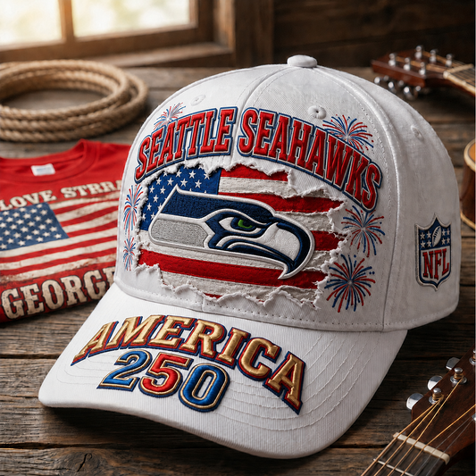 SEA x NFL Premium Cap 250 Years Anniversary Of Freedom 0107