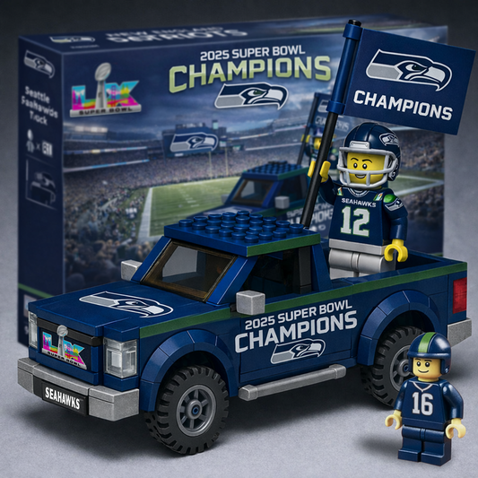 SEA x NFL Champions Building Blocks Truck Toy Set DatND DVT