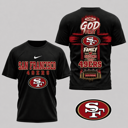 SF x NFL Faith Family Team Pride 3D T-Shirt 0207