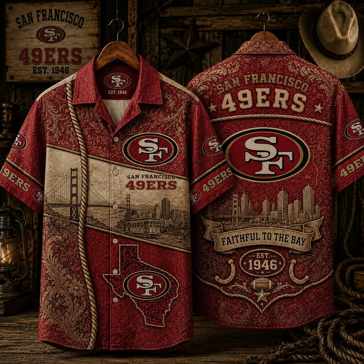 SF x NFL Hawaiian Shirt 1906