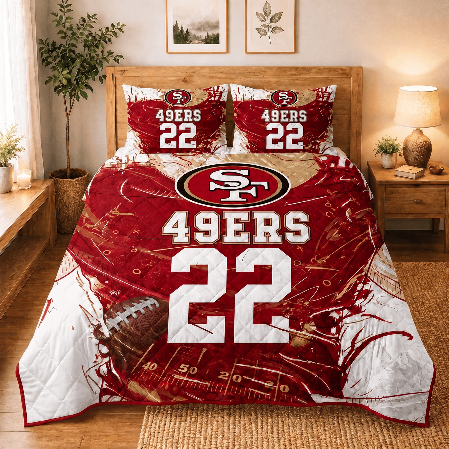 SF49 x NFL Premium Bedding Sets Personalized Gift For