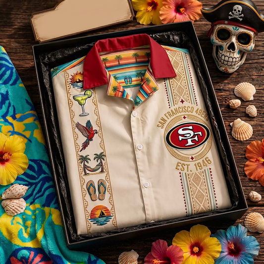 SF49 x NFL Premium Hawaiian Shirt 190626