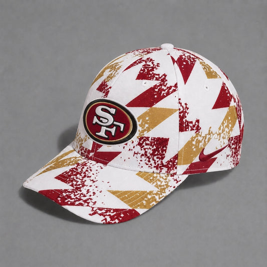SF49 x NFL Premium Sports Fan Geometric Pattern Baseball Cap