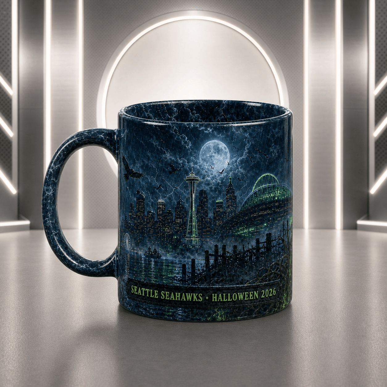 SS Halloween Football Mug – The Frozen Cornfield Spooky Fan Gift DDT