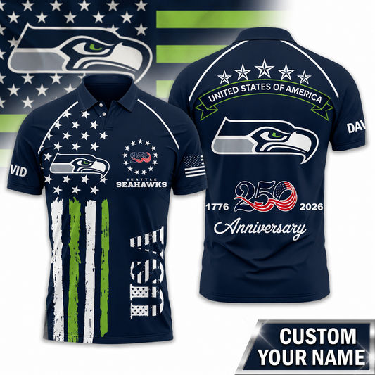 SS Premium NFL American Semiquincentennial Polo Shirt 010726