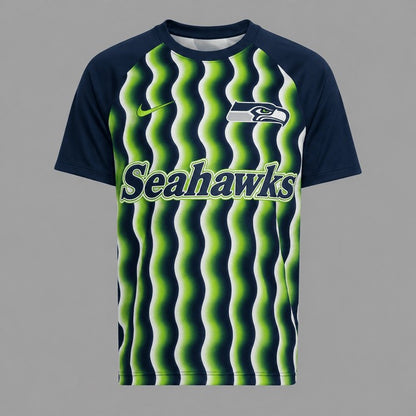 SS Premium NFL Retro Wavy Pattern Athletic T-Shirt