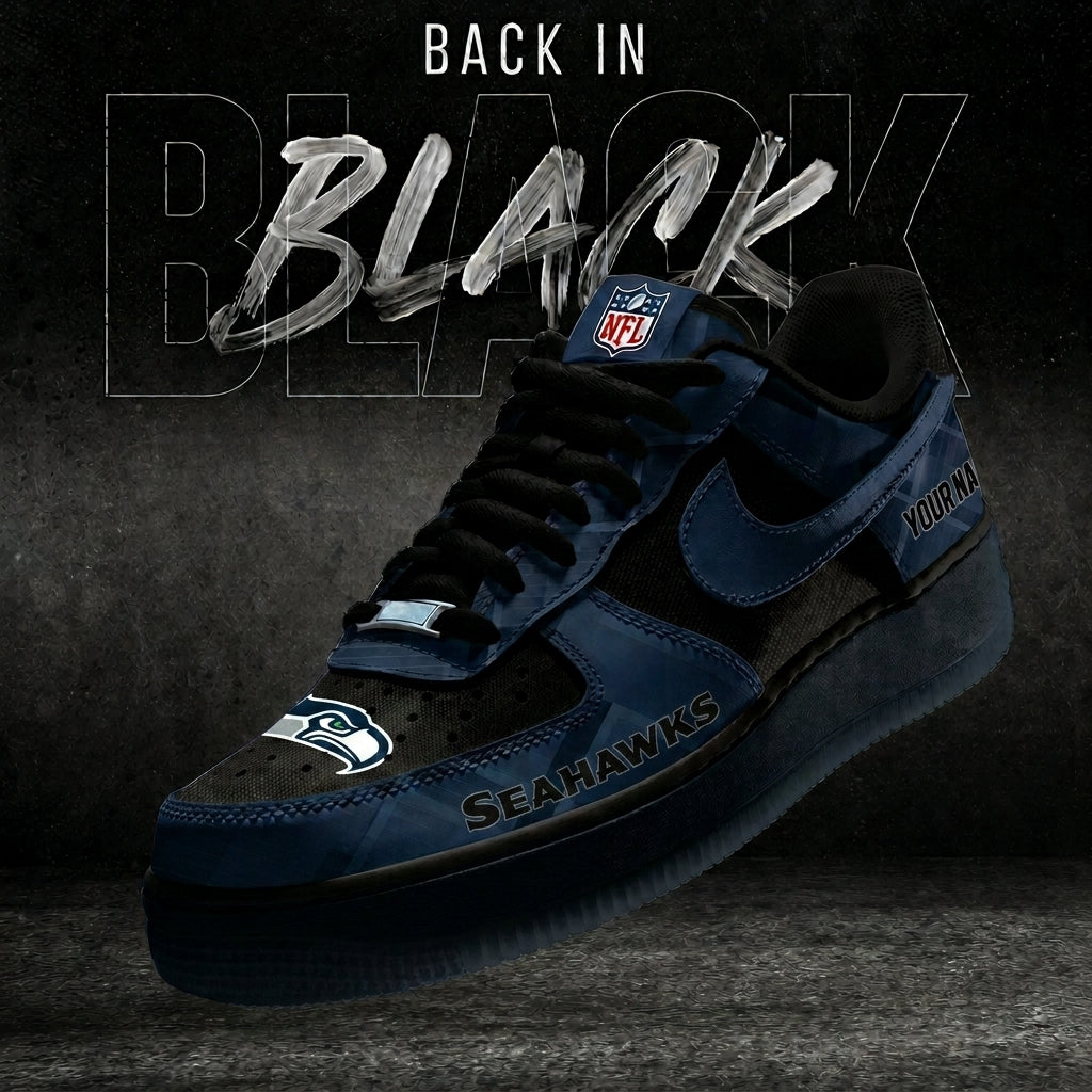 SS x NFL Back In Black V2 AF1 Sneakers  270626