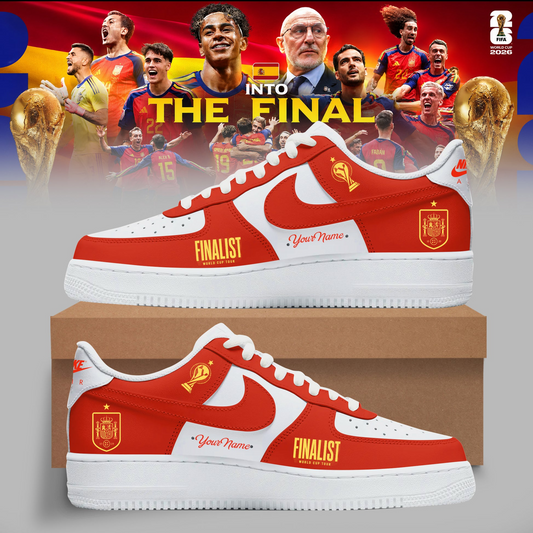 Spain National Football Team 2026 World Cup Champions AF1 Sneakers